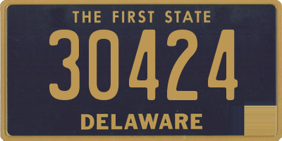 DE license plate 30424