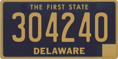 DE license plate 304240