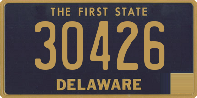 DE license plate 30426