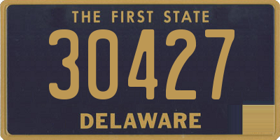 DE license plate 30427