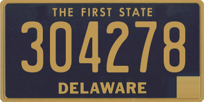 DE license plate 304278