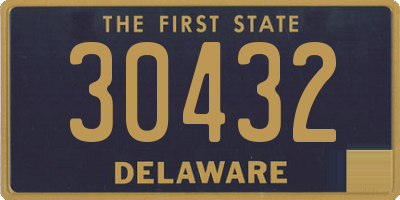 DE license plate 30432