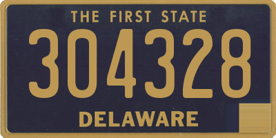 DE license plate 304328