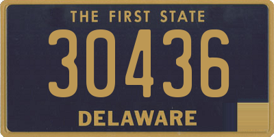 DE license plate 30436