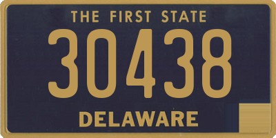 DE license plate 30438