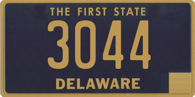 DE license plate 3044