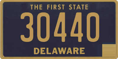 DE license plate 30440