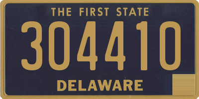 DE license plate 304410