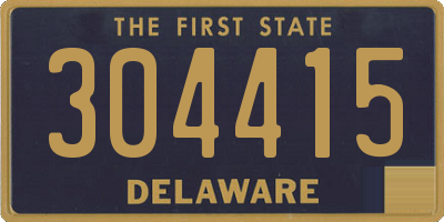 DE license plate 304415