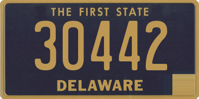 DE license plate 30442