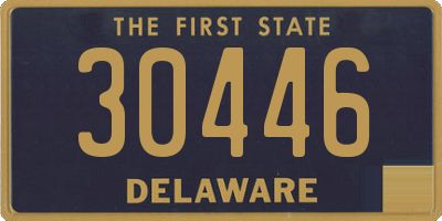 DE license plate 30446