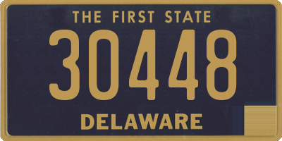 DE license plate 30448