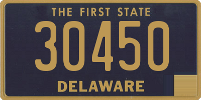 DE license plate 30450