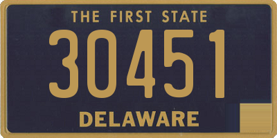 DE license plate 30451