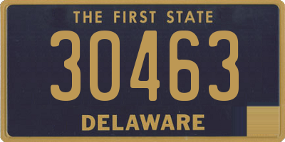 DE license plate 30463