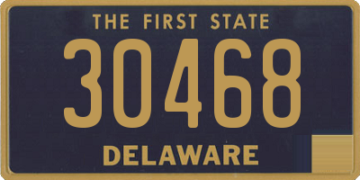 DE license plate 30468