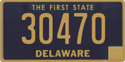 DE license plate 30470