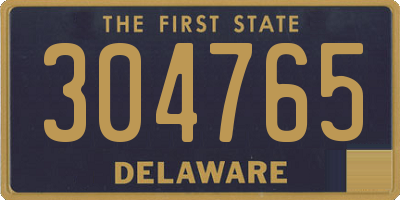 DE license plate 304765