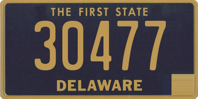 DE license plate 30477