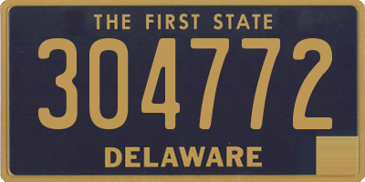 DE license plate 304772