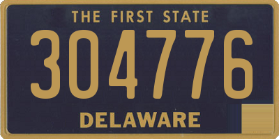 DE license plate 304776