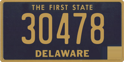 DE license plate 30478