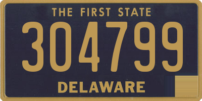 DE license plate 304799