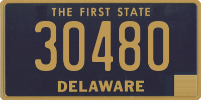 DE license plate 30480