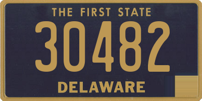 DE license plate 30482