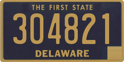 DE license plate 304821