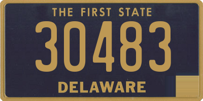 DE license plate 30483