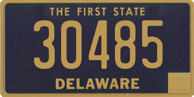 DE license plate 30485