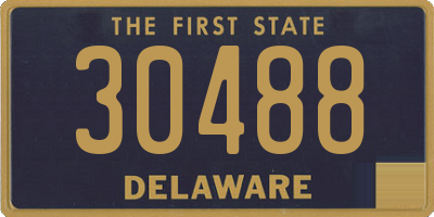 DE license plate 30488