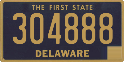 DE license plate 304888