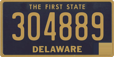 DE license plate 304889