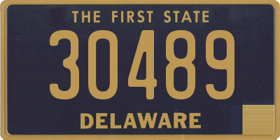 DE license plate 30489