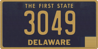 DE license plate 3049