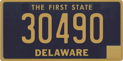 DE license plate 30490