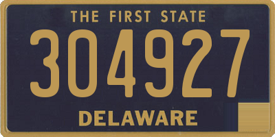 DE license plate 304927