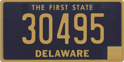 DE license plate 30495