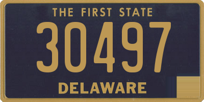 DE license plate 30497