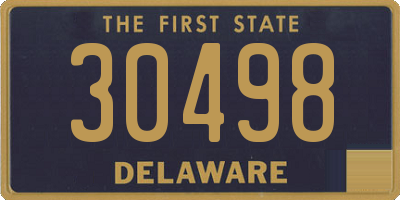 DE license plate 30498