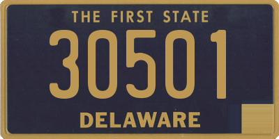 DE license plate 30501