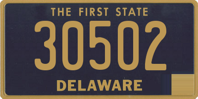 DE license plate 30502