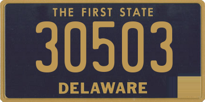 DE license plate 30503