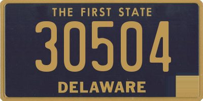 DE license plate 30504