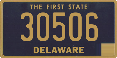 DE license plate 30506