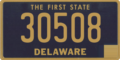 DE license plate 30508