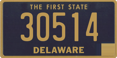 DE license plate 30514