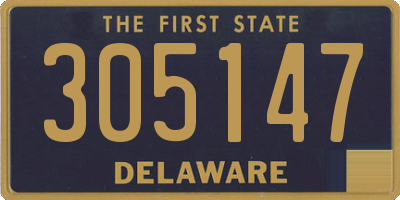 DE license plate 305147